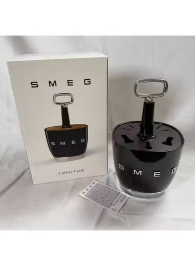smeg Retro stainless steel kitchen, living room knife, fork and tableware storage - Image 5